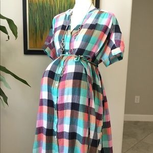 Isabel Maternity Lightweight colorful dress